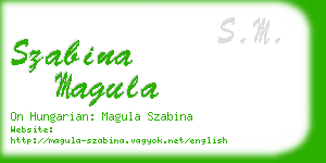 szabina magula business card